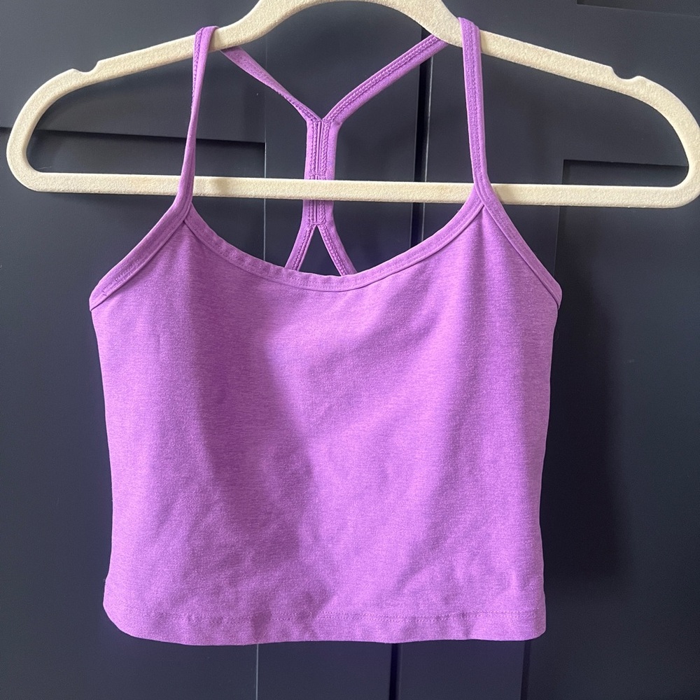 Beyond Yoga Spacedye Slim Racerback Cropped Tank medium purple lilac lavender - Picture 5 of 5